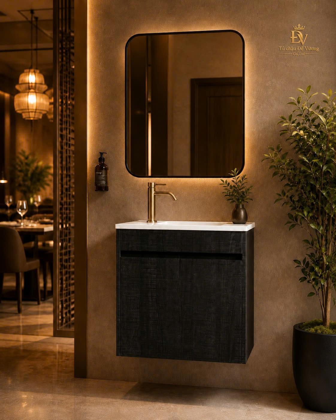 Tủ Lavabo Onyx Black